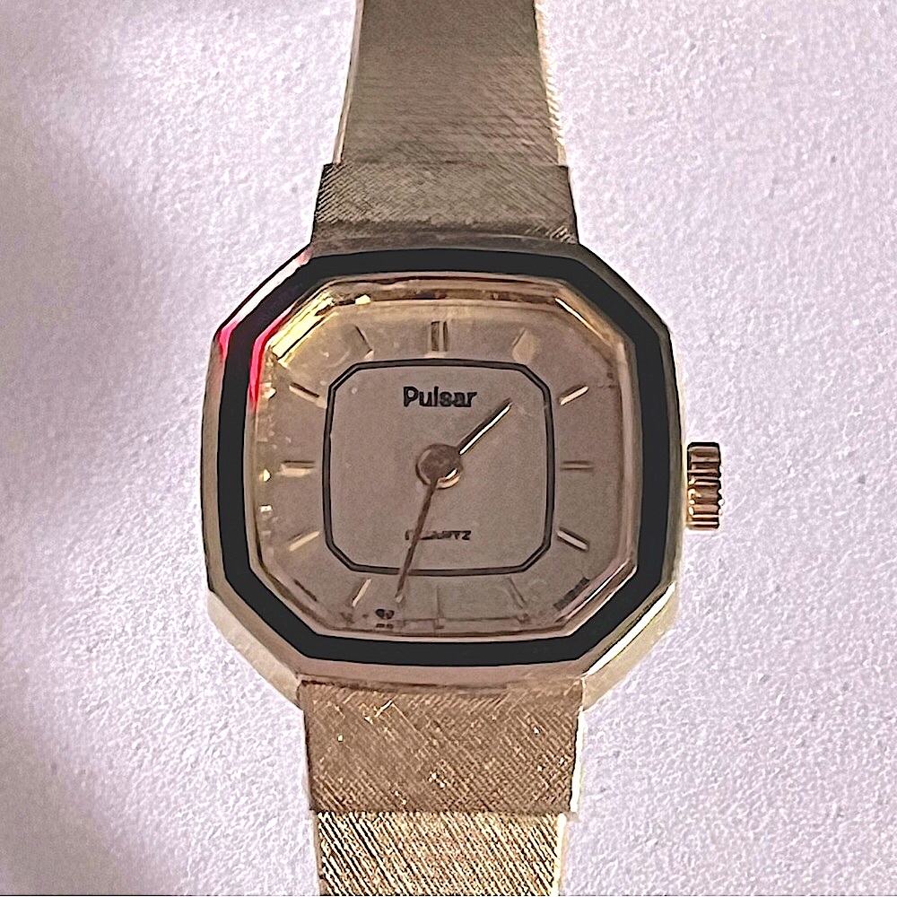 Pulsar Ladies Quartz Florentine Mesh Band Octagonal Wtch
